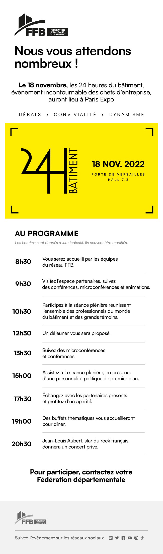 24h Bâtiment 2022 Programme adhérents