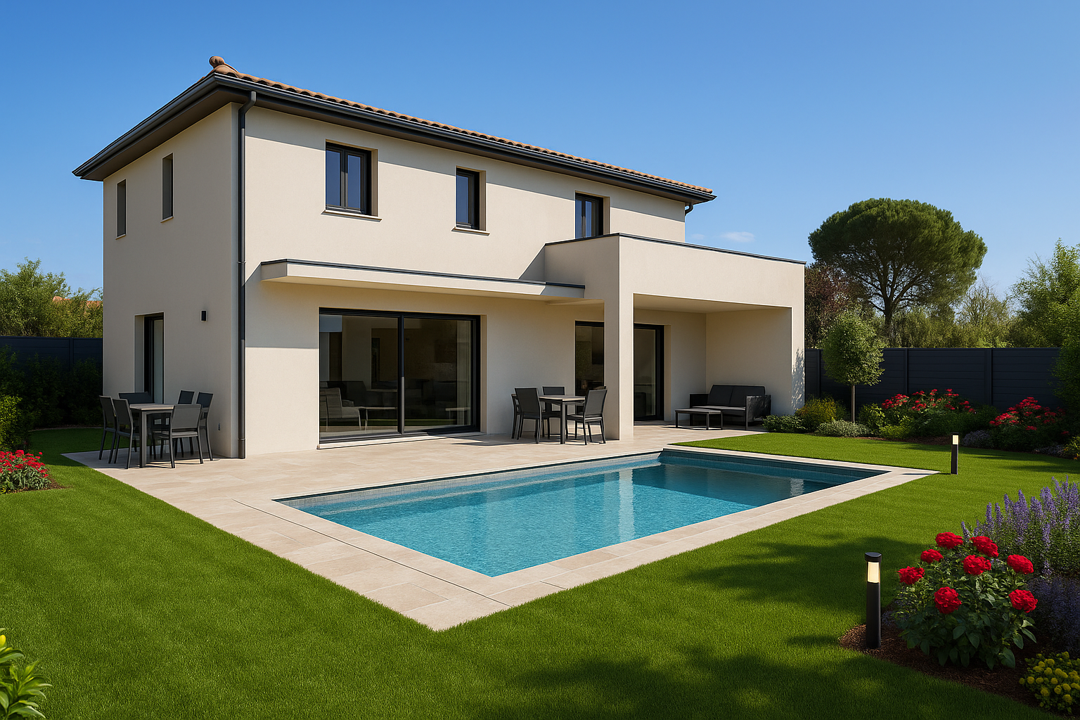 Réalisation de MAISONS CEVENOLES - JM HABITAT