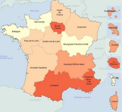 Prix terrains à bâtir 2017 carte